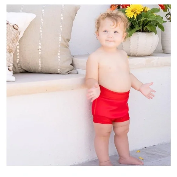 Splash About Happy Nappy Reusable Swim Diaper, Red, 6-12 Months - Picture 1 of 5